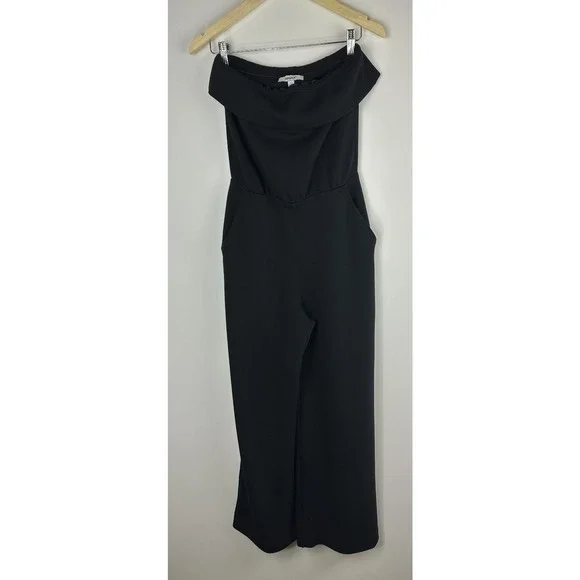 Spanx AirEssentials Strapless Jumpsuit Black Aireluxe Stretch 50771R Size Small - Picture 6 of 13